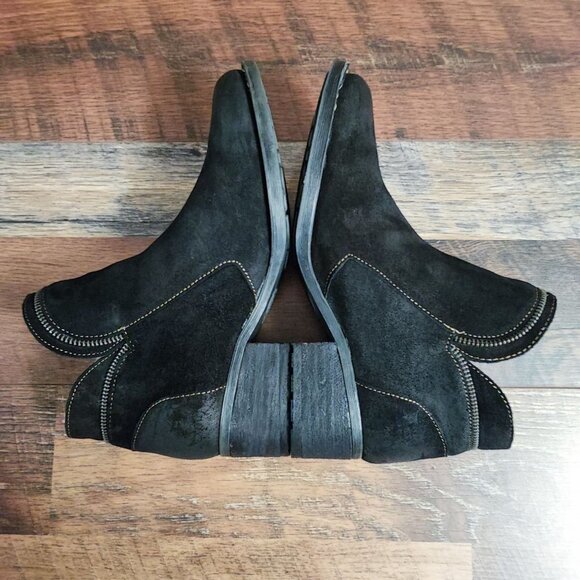 Born Women's Malta Black Leather Ankle Boots Size 8 - Picture 5 of 8